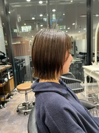 ミディアム 北浜 カットモデル募集のヘアスタイル