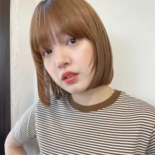 ミディアム カラー ヘアアレンジ 似合わせヘア🤍 面田法子のヘアスタイル