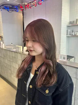 ロング カラー レイヤー sala 推しカラー職人🎀のヘアスタイル