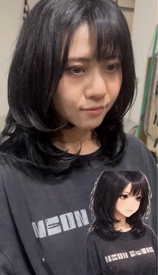 ミディアム メンズパーマ& ハイトーン特化谷村のヘアスタイル