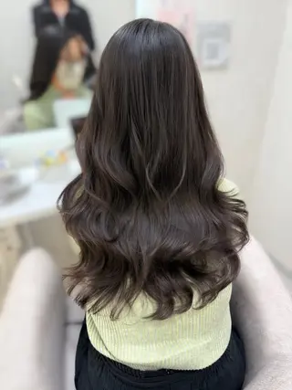 ロング 🔥コテ巻き風 ボブパーマ🔥のヘアスタイル