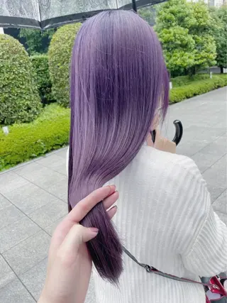 ロング カラー ヘアアレンジ Bob&ハイトーン 専門家CHIHIROのヘアスタイル