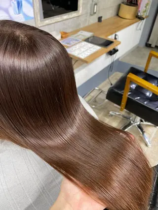 ロング かめい りなのヘアスタイル