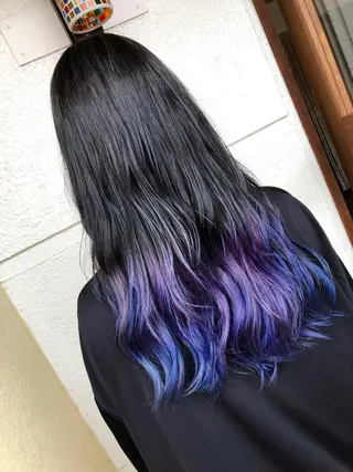 ロング カラー レイヤーカット匠 イソザキノリユキのヘアスタイル
