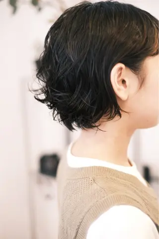ショート パーマ 統括店長/ヤマモト ユウトのヘアスタイル