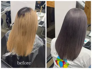 セミロング カラー 新宿 似合わせカラー HINAのヘアスタイル