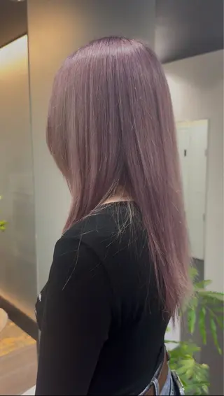 セミロング ダブルカラーベージュ カラー/tuburaのヘアスタイル