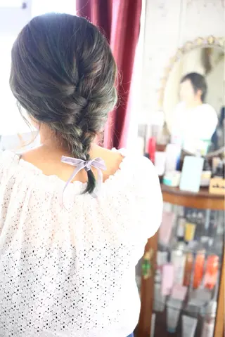 ミディアム カラー ヘアアレンジ Mariana/ 鶴原-ハイライトのヘアスタイル