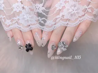 ネイル 23時まで❤︎韓国、 ワンホンネイルのネイルデザイン