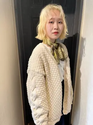 ショート カラー ヘアアレンジ 丸山渉/表参道 レイヤーボブのヘアスタイル
