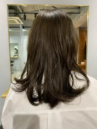 カラー ボブパーマコテ巻き風 パーマNo1深江秀平のヘアスタイル