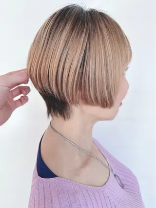 ショート ボブ/ゆるふわ ボブパーマ/とういのヘアスタイル