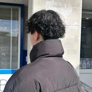 パーマ メンズ 韓国メンズ特化 パーマSatskiのヘアスタイル