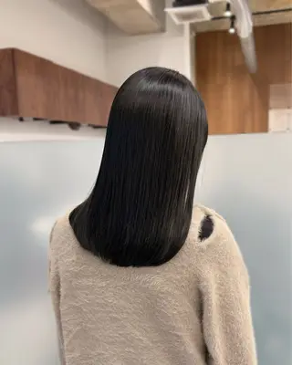 ミディアム カラー パーマ 縮毛矯正+モテカラー 🎀✨MIHOのヘアスタイル