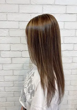 セミロング カラーアンドケアリタ kitamuuuのヘアスタイル