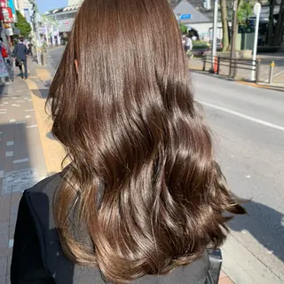 ロング カラー ウスイマイコ カット/ケアカラーのヘアスタイル