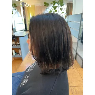 ミディアム カラー Lagom なかだのヘアスタイル