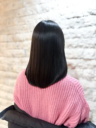 ロング HONOKA/矯正/ ボブ/艶感カラーのヘアスタイル