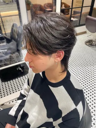 ミディアム パーマ メンズ 榊原 貫太のヘアスタイル