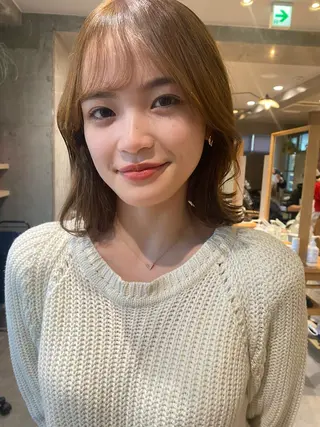 ミディアム カラー RISAKO レイヤーカット🎀のヘアスタイル