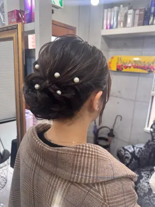 セミロング ヘアアレンジ 石井 綺乃のヘアスタイル