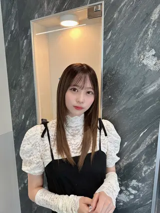 セミロング 美髪特化✨ 伊織✨縮毛矯正✨のヘアスタイル