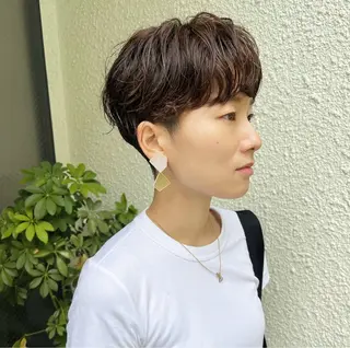 ショート mai ボブ /メンズカットのヘアスタイル