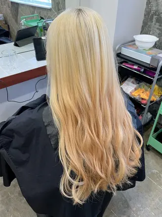 ロング カラー HEW所属・Sanaダブルカラー ✨️パルコ徒歩1分のヘアスタイル