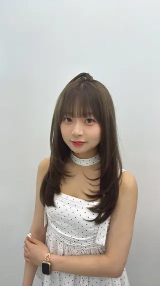 ロング カラー 中韓レイヤー/ ブラウン🤎はやとのヘアスタイル
