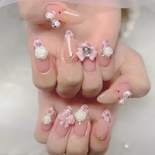 ネイル momo 長さだしのネイルデザイン