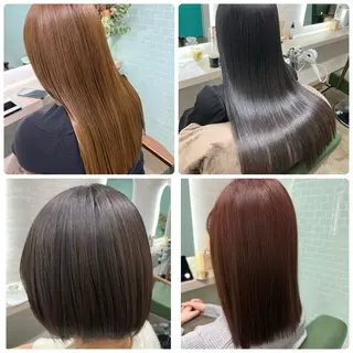 ロング 縮毛矯正/ /関内/あべももこのヘアスタイル