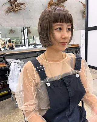 ショート カラー 暖色カラー/ピンク カラー/HARUKAのヘアスタイル