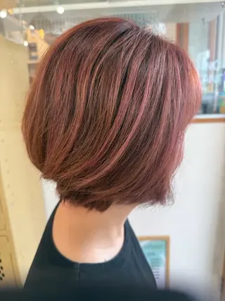 ミディアム カラー 石井 美鈴のヘアスタイル