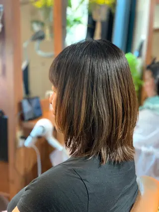 ミディアム 武田尚子🌸 自然に仕上がる矯正のヘアスタイル