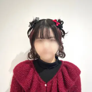ミディアム ヘアアレンジ 🤍透明感カラー・ きらら‎🤍のヘアスタイル