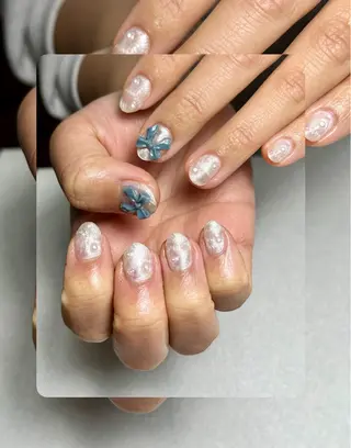 ネイル tsumeya ゆるかわ手描きネイルのネイルデザイン