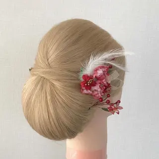 セミロング ヘアアレンジ ヘアセット/着付け 専門店☆Alludyのヘアスタイル