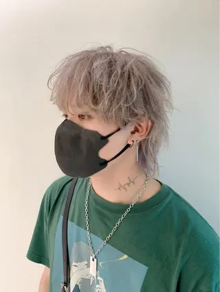 ショート カラー メンズ [渋谷美容師] 玲弥のヘアスタイル