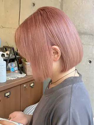 ショート カラー 当日予約🆗ショート /ハイライト/松本のヘアスタイル
