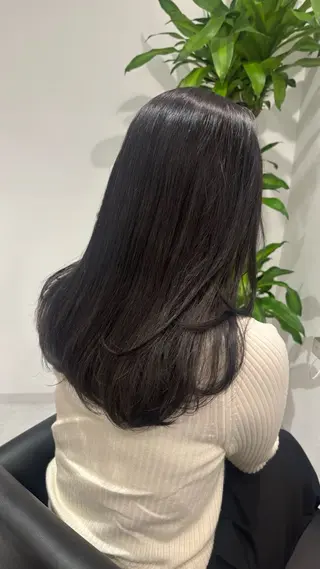 セミロング カラー 🎀透明感× 赤み消し🎀正源のヘアスタイル