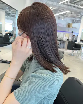 ミディアム カラー 【代表】 辻龍樹のヘアスタイル