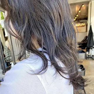 ミディアム カラー ヘアアレンジ 【ダメージレス施術】 【透明感】北村 拓也のヘアスタイル