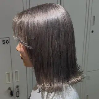 ミディアム 大阪/カラーモデル/ ハイトーン/みゅうのヘアスタイル
