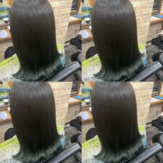 ミディアム 艶髪🤎 𝑺𝑬𝑵𝑹𝑰のヘアスタイル