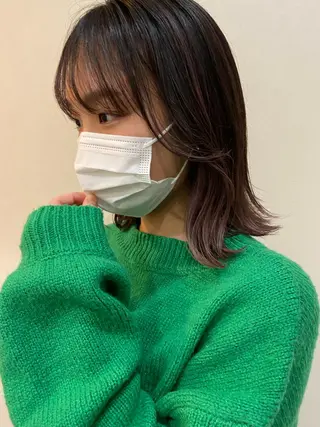 ミディアム ボブ/透明感カラー 🧸YUI❤️のヘアスタイル