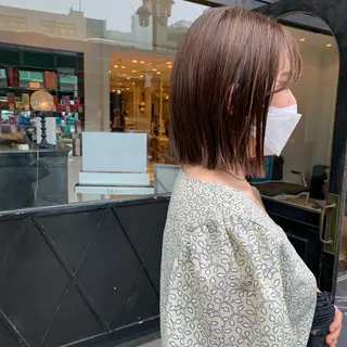 ミディアム カラー SAKINO. ベージュカラーのヘアスタイル