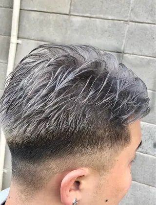 カラー メンズ ダブルスキルエクステ /羽エクステ白石宇由のヘアスタイル