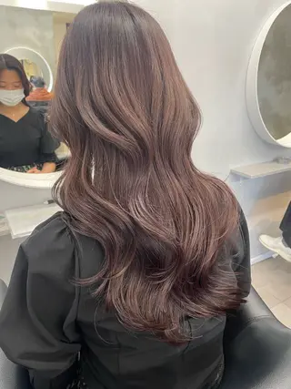 ロング 透明感カラー×顔周り カットhinata♡のヘアスタイル