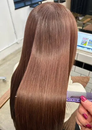 ロング カラー ヘアアレンジ 🎀暖色カラー🎀 ♡yurika♡のヘアスタイル