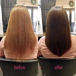ロング 縮毛矯正&髪質改善 MAILHAIRのヘアスタイル